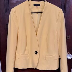 Nine West Light Yellow Blazer